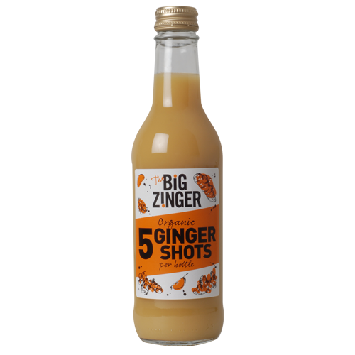 Organic Ginger Zinger dosing bottle front of pack