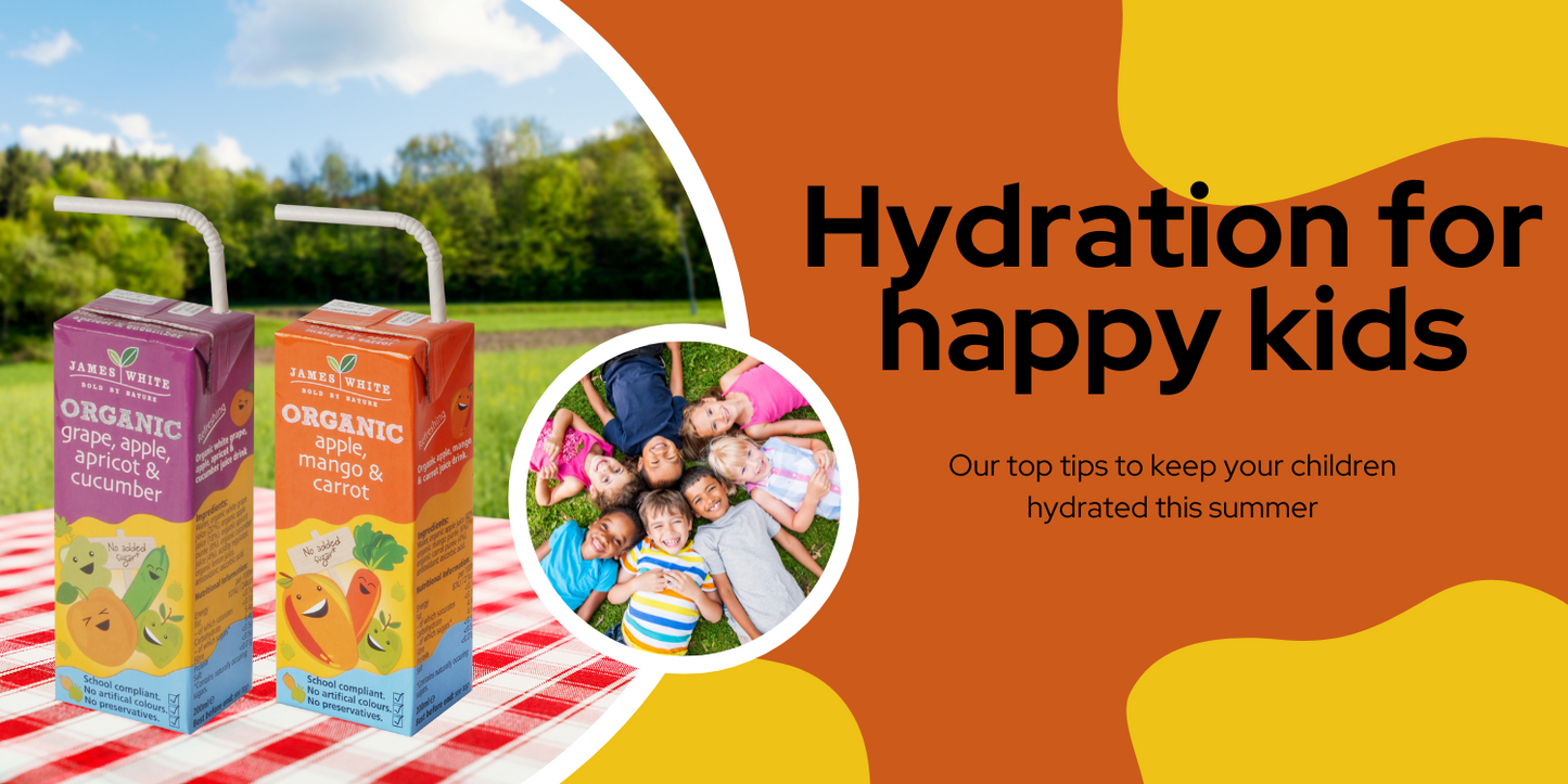 Hydration for happy kids - organic drink range for kids