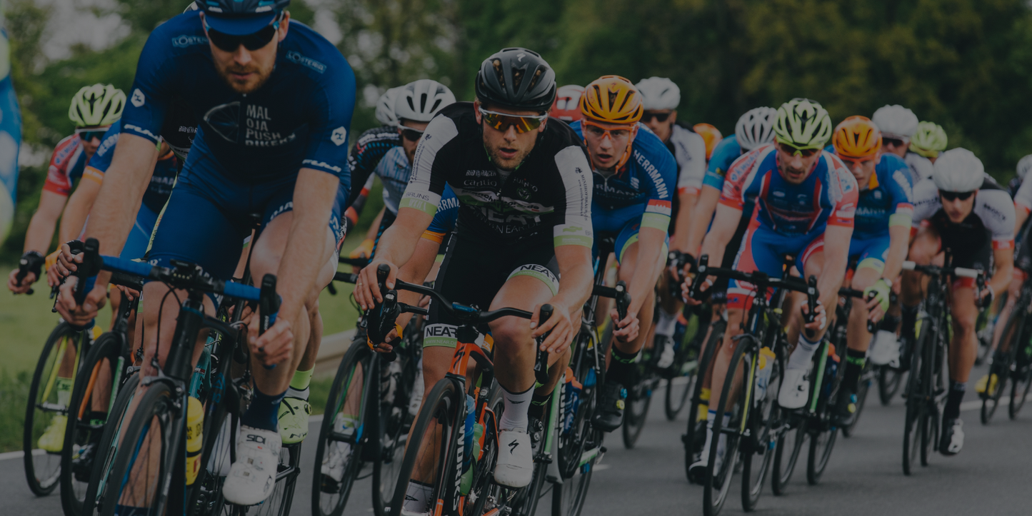 Group of cyclists