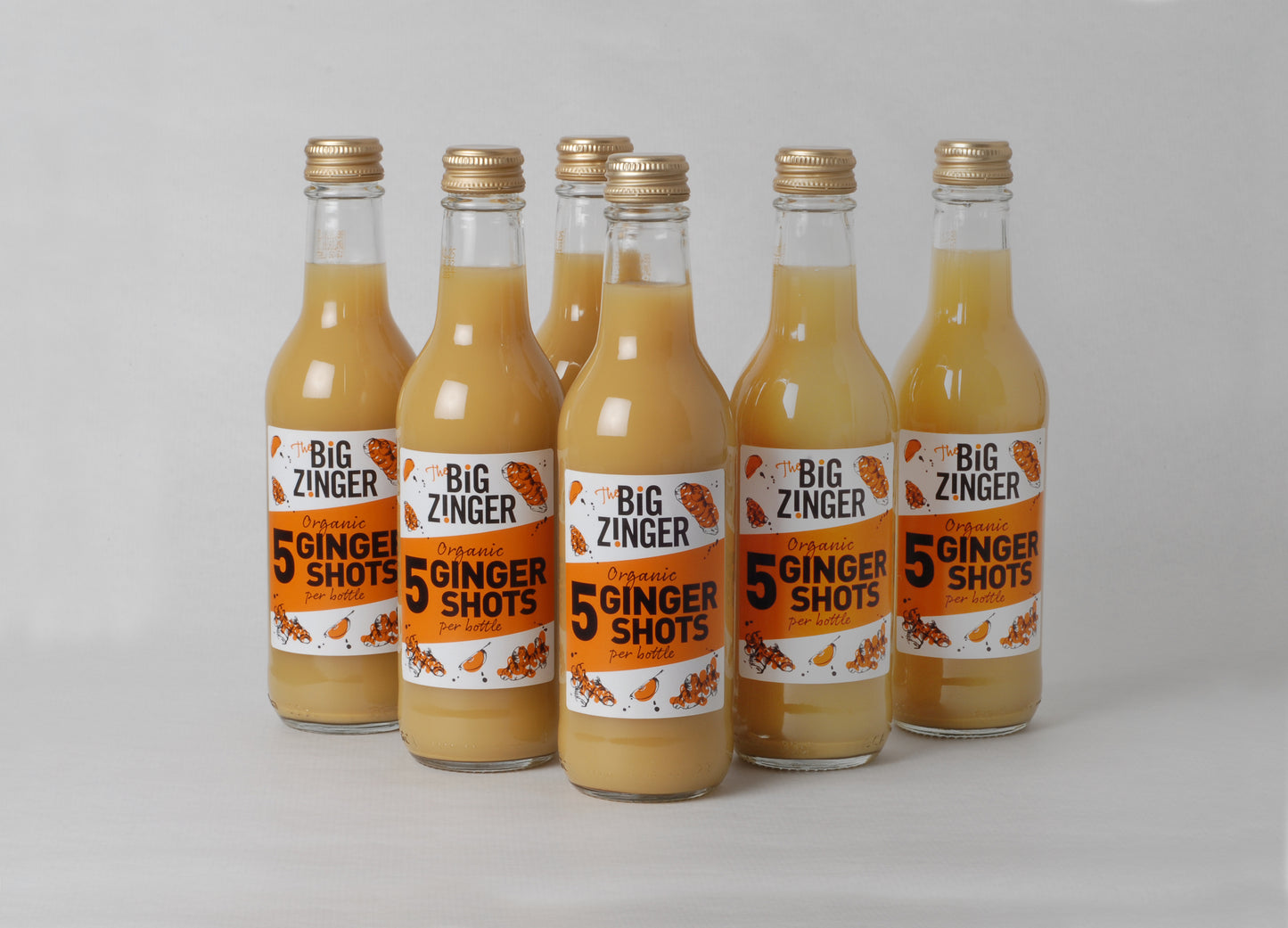 Case of Organic Ginger Zinger dosing bottle