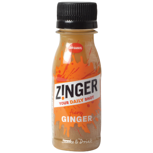 Organic Ginger Zinger Shot front of pack