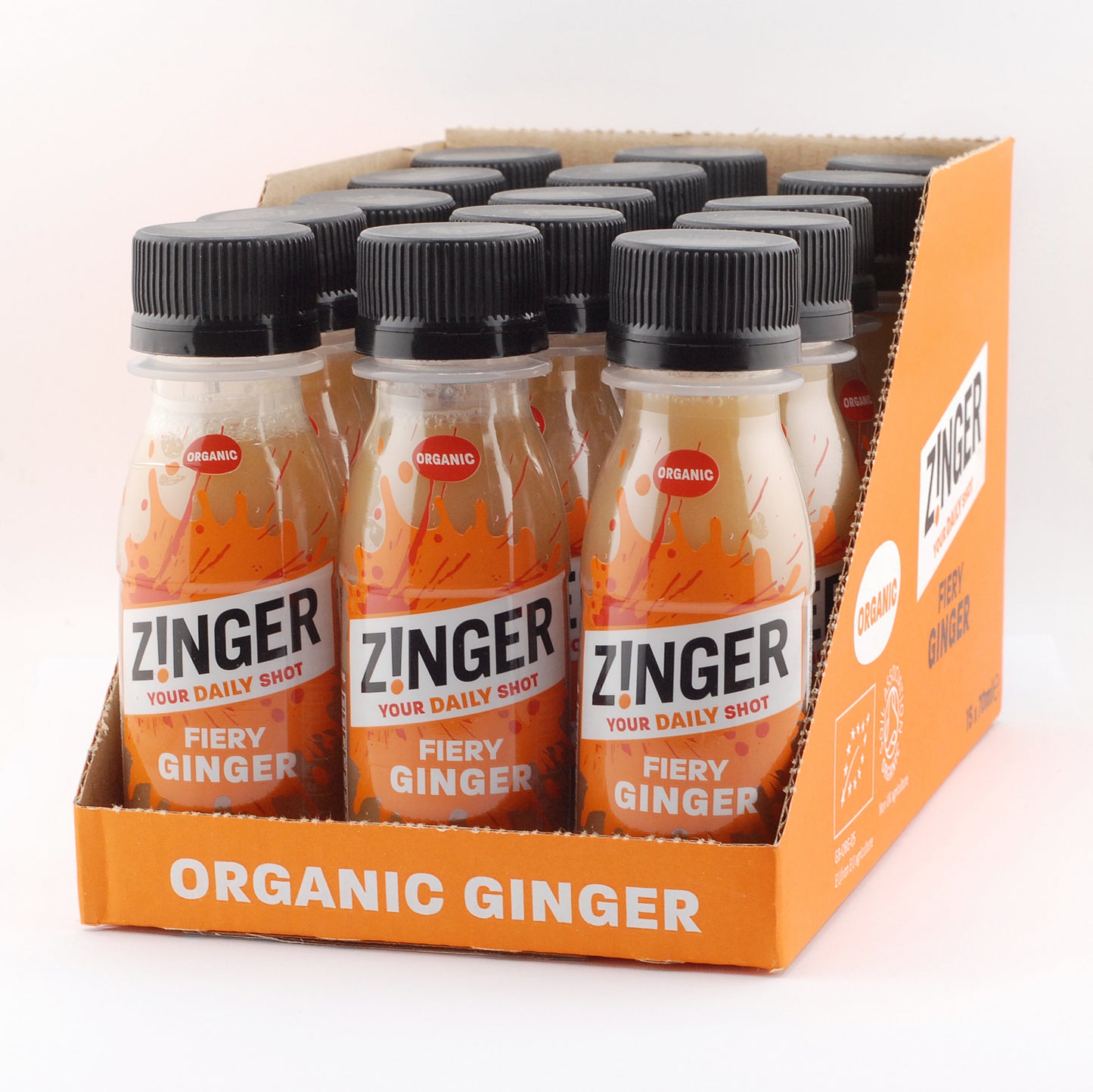 Case of Organic Ginger Zinger Shots