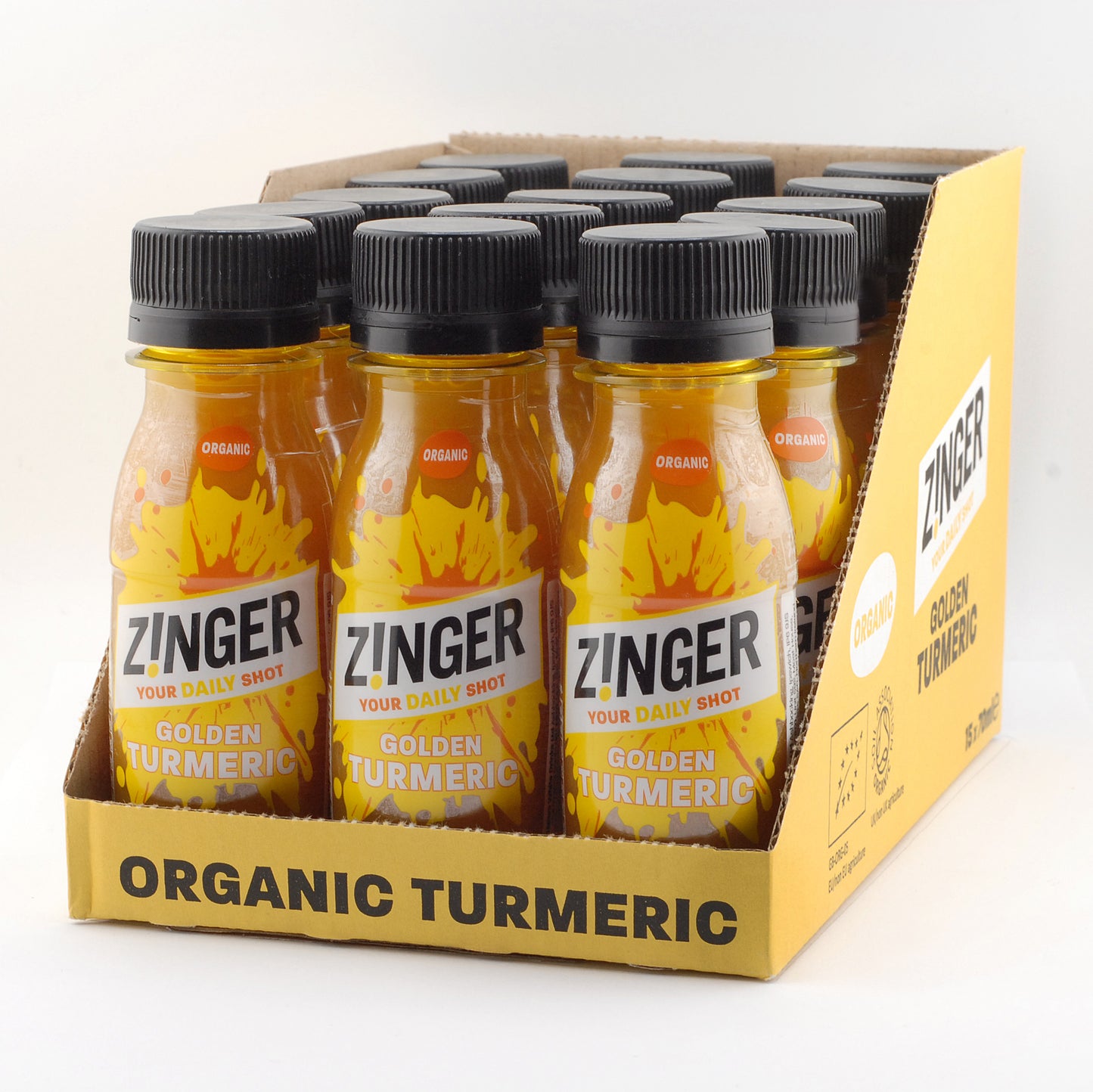 Case of Organic Turmeric Zinger Shots