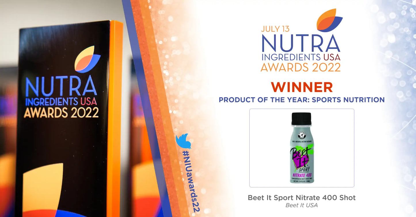 Beet It Sport wins Product of the Year at the 2022 NUTRA ingredients USA awards