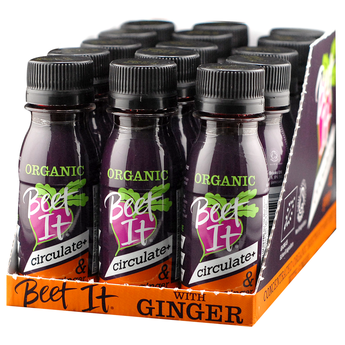 Beet It Organic Shot with Ginger (15 x 70ml) – James White Drinks