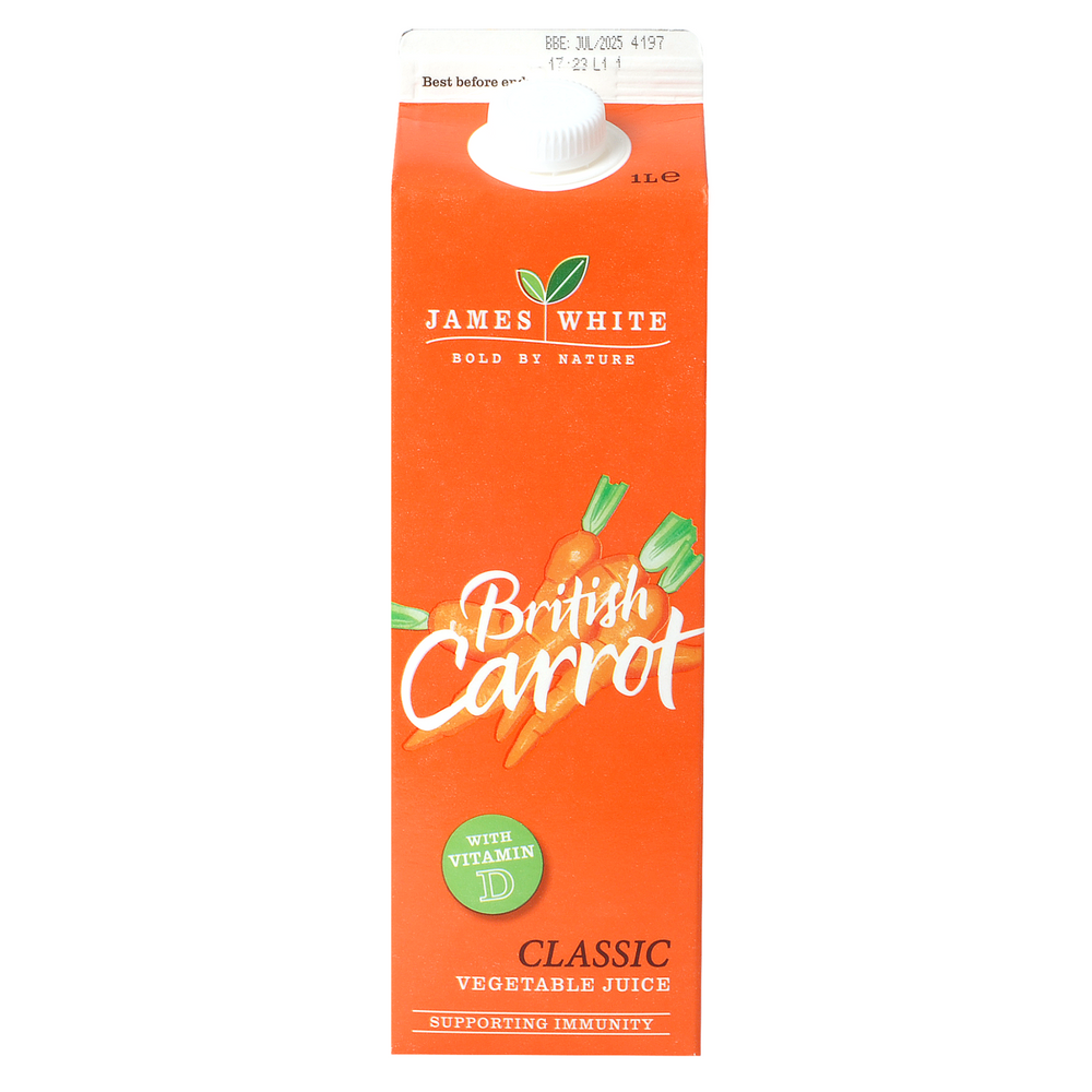 British Carrot with Vitamin D Front of pack