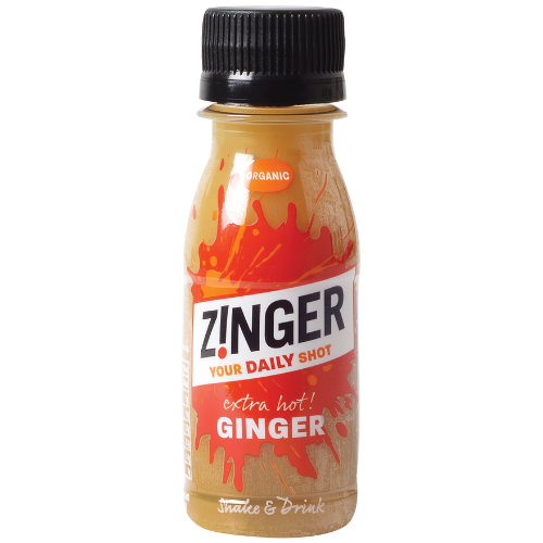 Organic Extra Hot Ginger Shot Front of pack