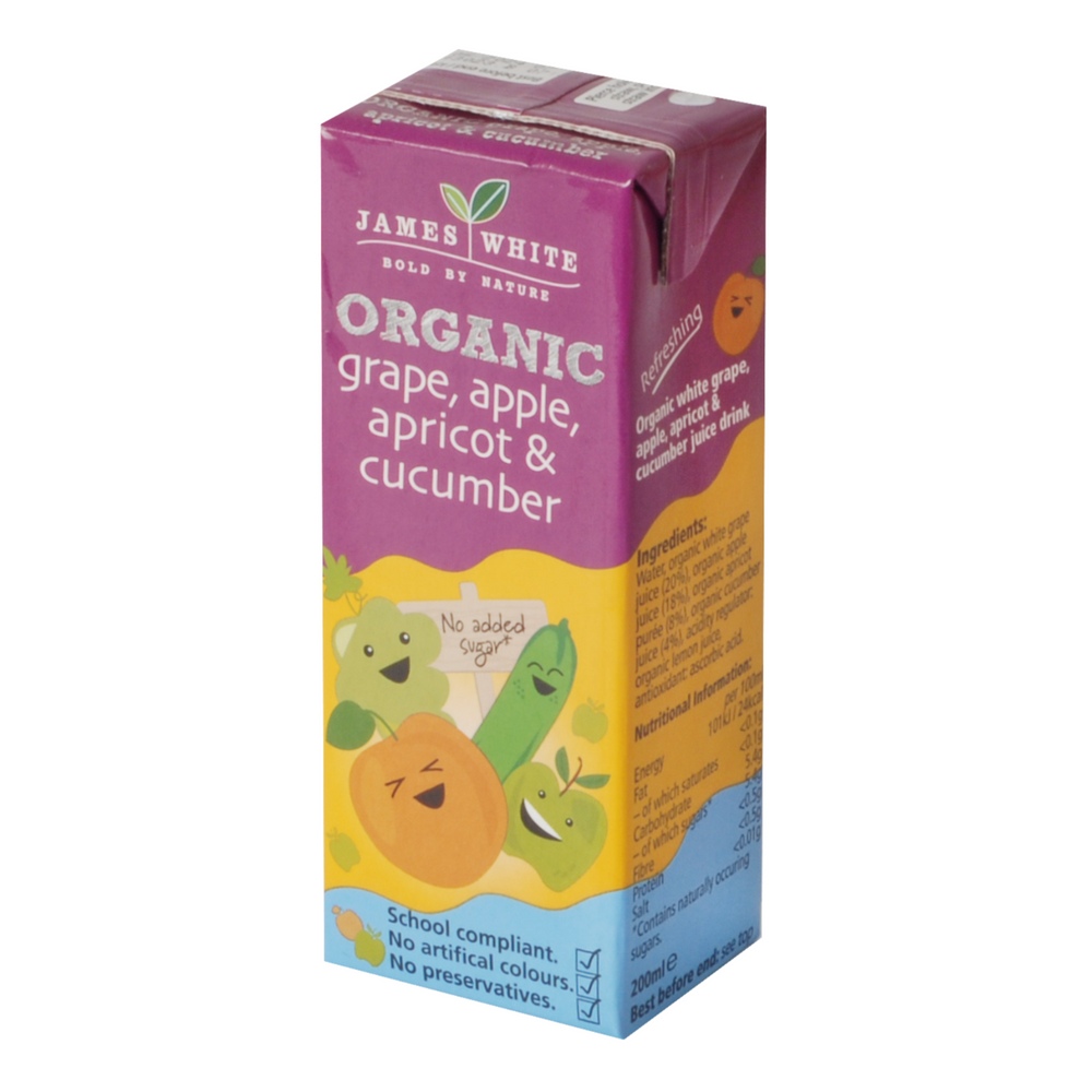 
                  
                    Organic Grape, Apple, Apricot and Cucumber Kids Juice Drink (24 x 200ml)
                  
                