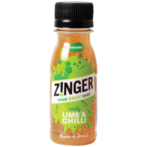 Organic Lime & Chilli Zinger Shot front of pack